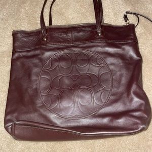 Used brown Coach bag
